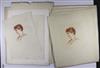 Collection of approximately 70 prints, including etchings and wood engravings.